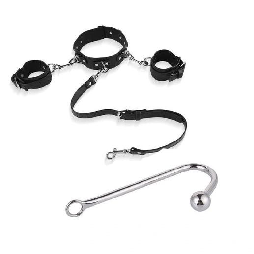 with Collar Cuffs Anal Hook 5334 Elegant Beaded and 1218